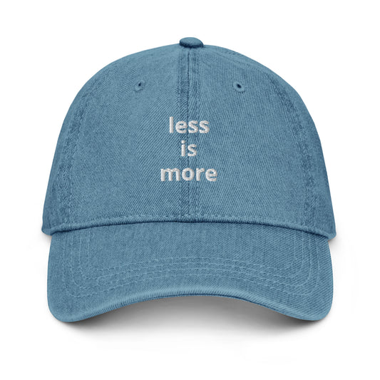 Denim Cap LESS IS MORE-blue