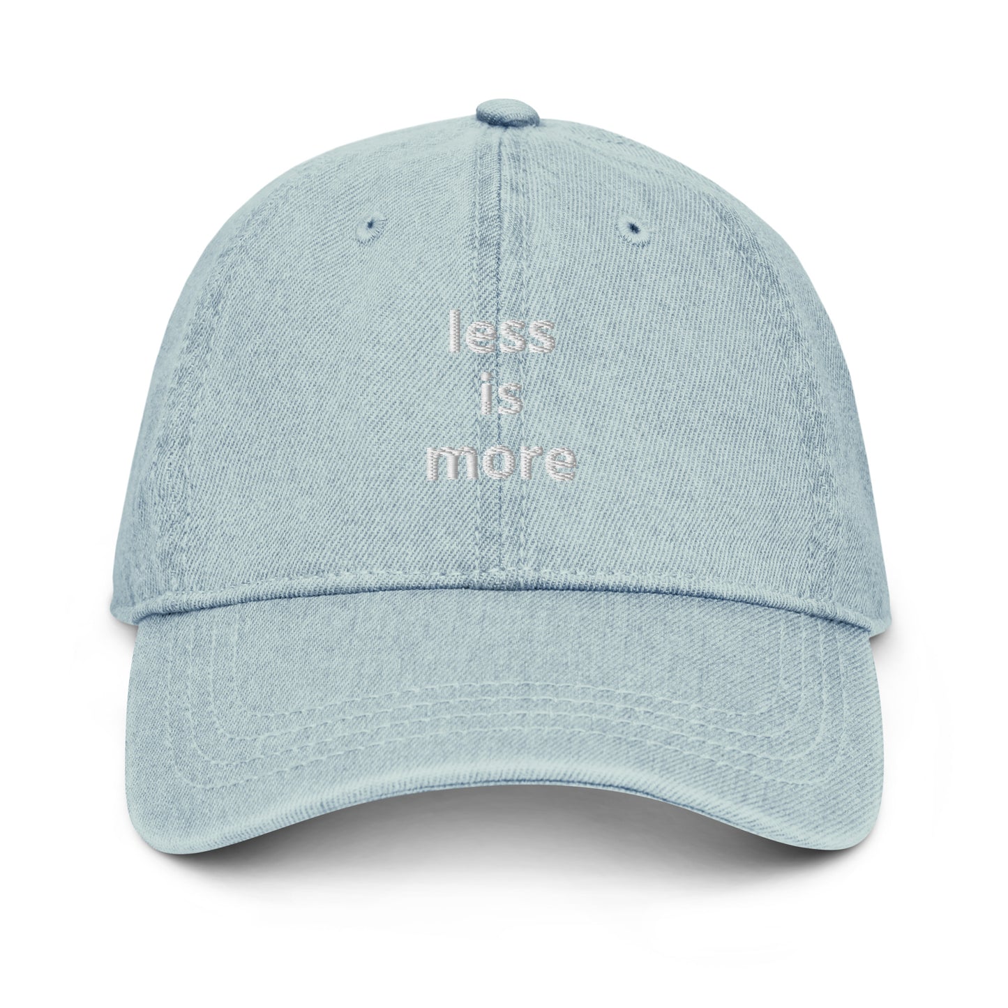 Denim Cap LESS IS MORE-light blue