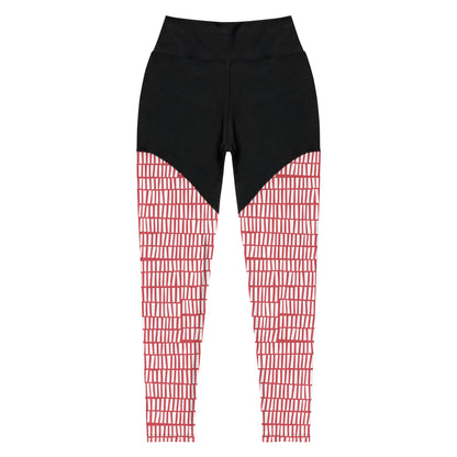 Sports Leggings black-red