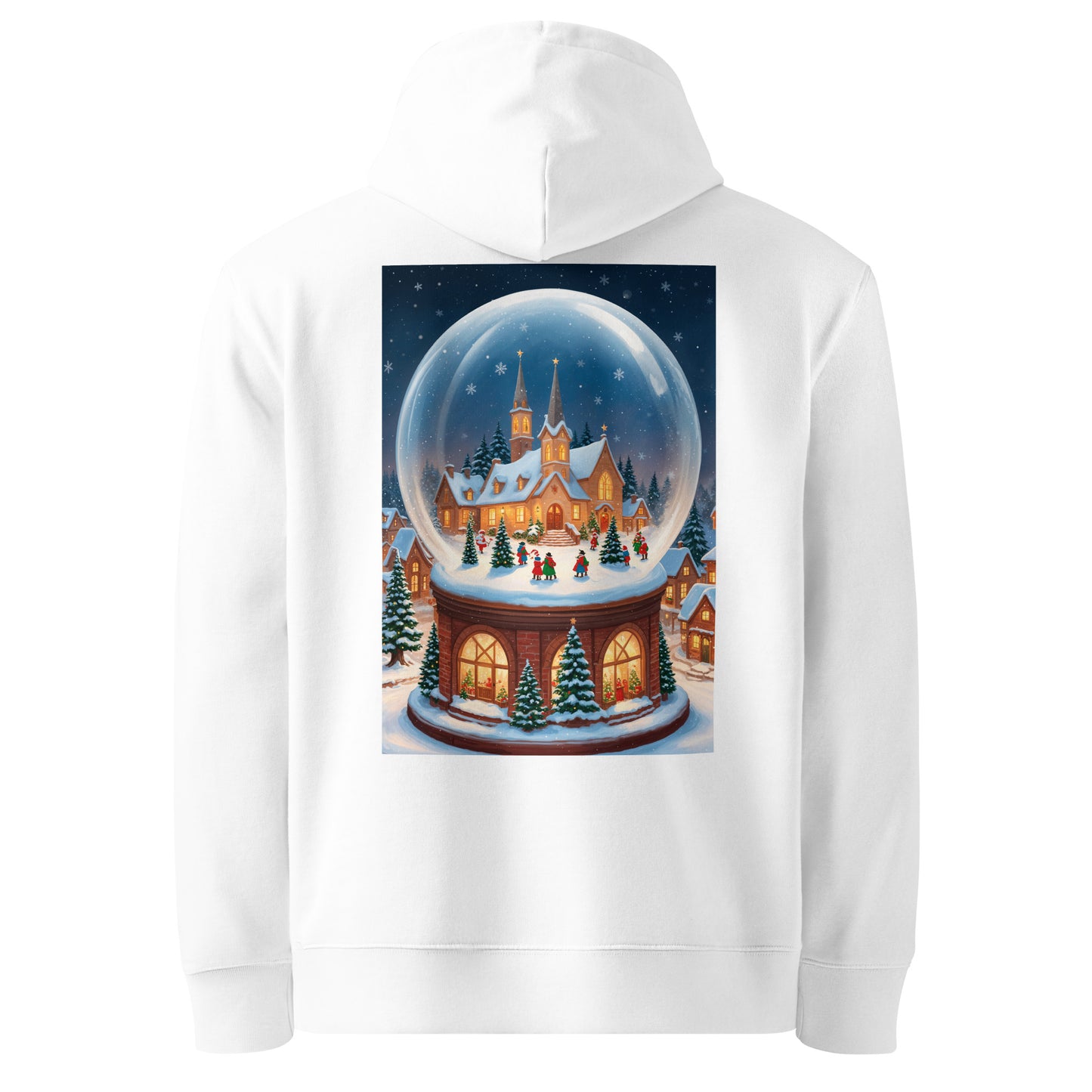 Unisex Hoodie essential eco Christmas ball-white