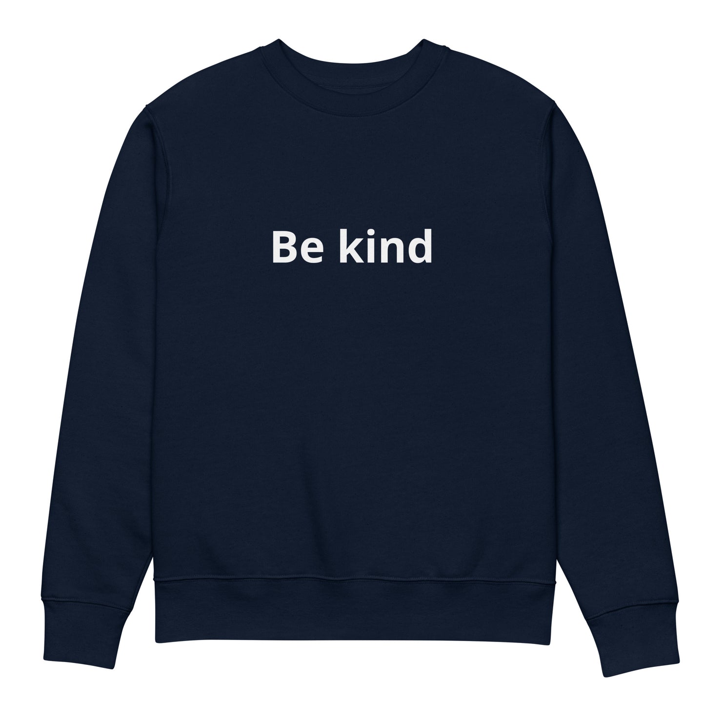 Unisex eco sweatshirt Be kind-navy