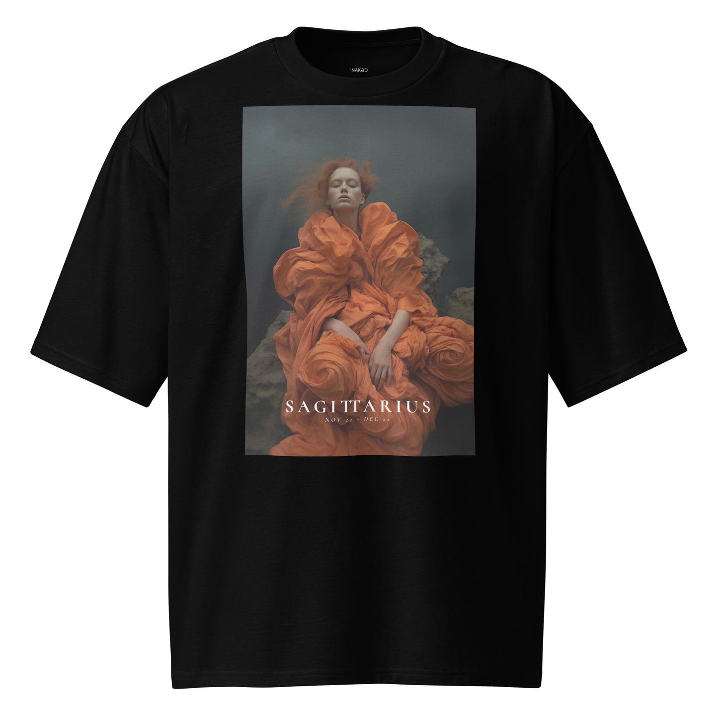 Oversized heavyweight Women's T-shirt Sagittarius