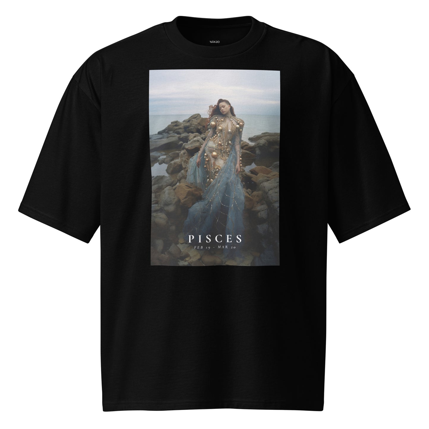 Oversized heavyweight Women's T-shirt Pisces