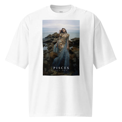 Oversized heavyweight Women's T-shirt Pisces